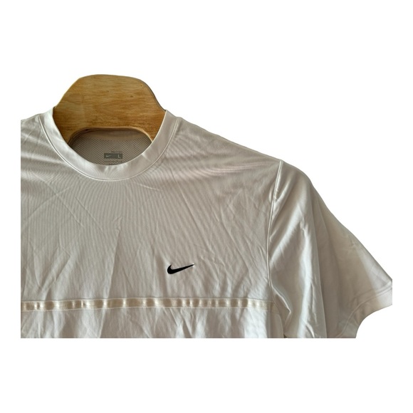 Nike Y2K Fit Dry Shirt Men size Large L White Mesh Back Deadstock NEW - Picture 3 of 10